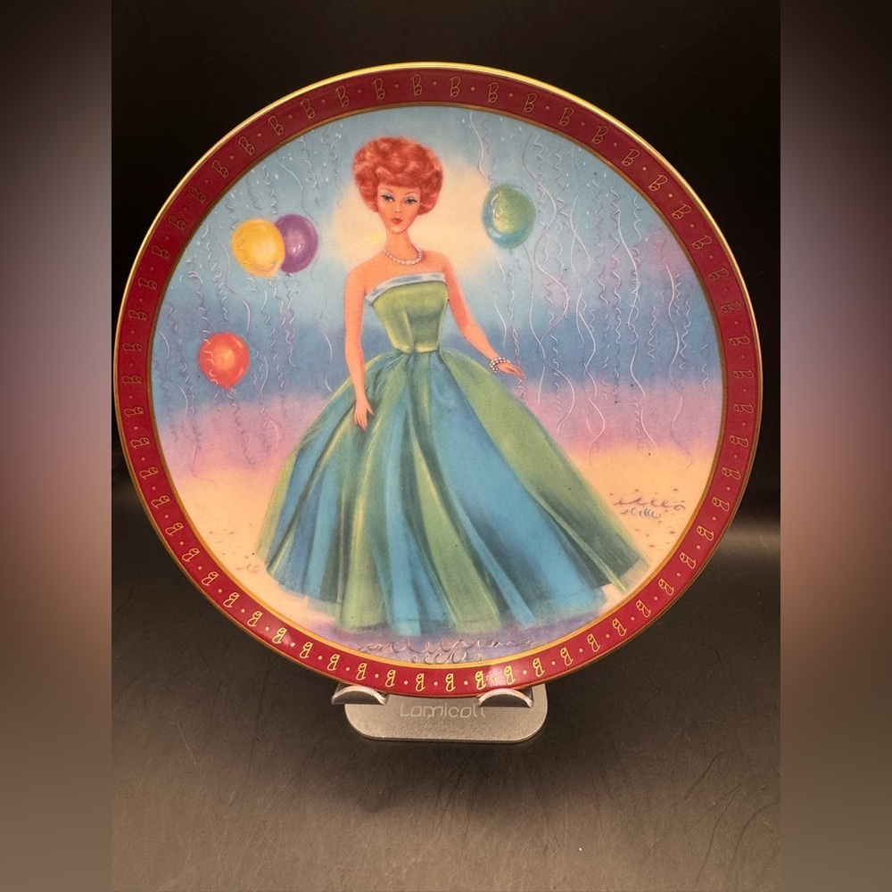 Barbie Senior Prom Porcelain 1990 Collector Plate Morton Danbury Mint  #G7860